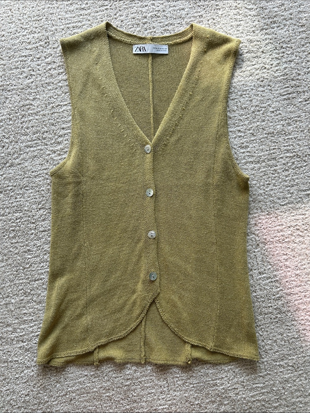 Zara Knit Green Top